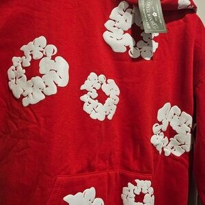 Red Floral Hoodie